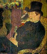  Henri  Toulouse-Lautrec Portrait of Monsieur Delaporte at the Jardin de Paris